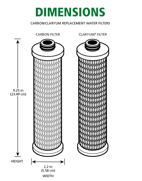 AO Smith Carbon & Claryum Filter Replacements for AO-US-RO-4000